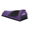 Mountview King Single Swag Camping Swags Canvas Dome Tent Hiking Mattress Purple Deals499