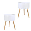 Mykhaela Tray Top Bedside Table Side Table Bedroom Modern Set of 2 Deals499
