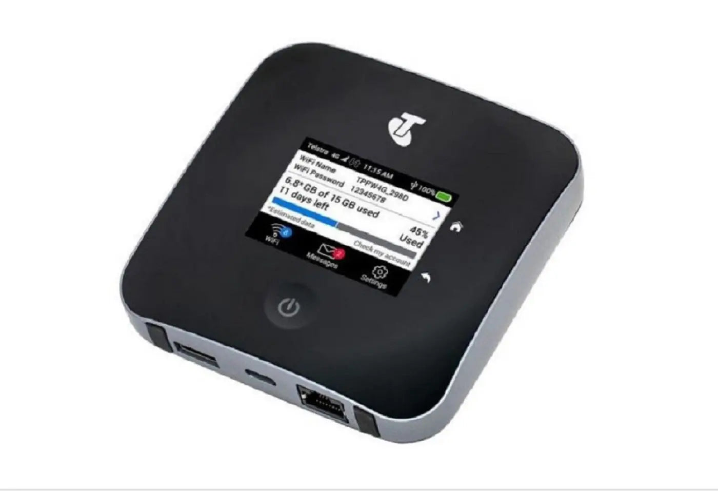 NETGEAR Nighthawk M2 4GX LTE CAT 20 Mobile Router with Gigabit LAN Port (UNLOCKED) - 2.4 inch Touch LCD Panel Display, 5040 mAh Removable Battery NETGEAR