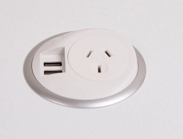 OE Elsafe: Pixel 1 x GPO 1 x TUF A+C with 800mm Lead and J Coupler - White/Silver Deals499