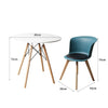 Office Meeting Table Chair Set 4 PU Leather Seat Dining Tables Chair Round Desk Type 6 Deals499