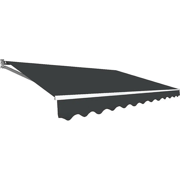 Outdoor Folding Arm Awning Retractable Sunshade Canopy Grey 4.0m x 2.5m Deals499