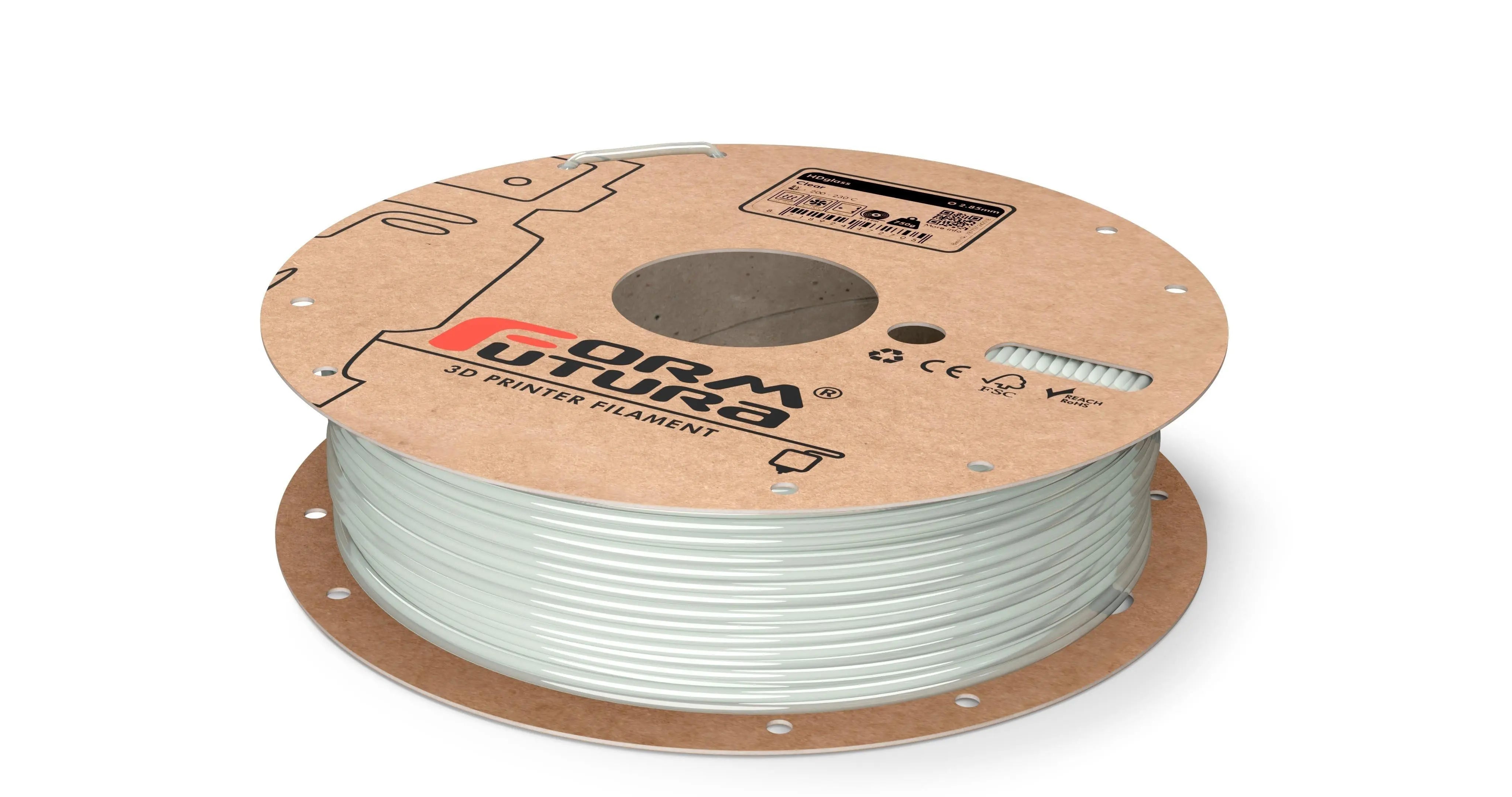 PETG Filament FormFortura HDGlass PETG 3D Printer Filament 50 gram, 750 gram, 2.3 Kg Spools Sizes Deals499