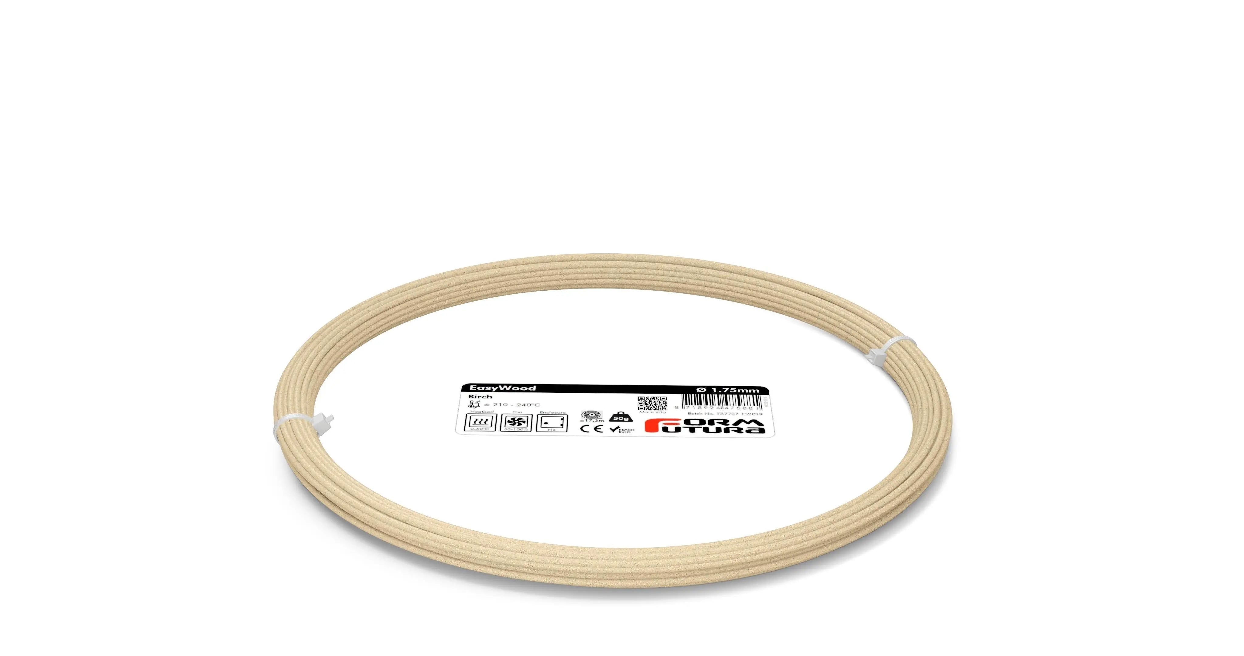 PLA Filament FormFortura EasyWood 3D Printer Filament Deals499
