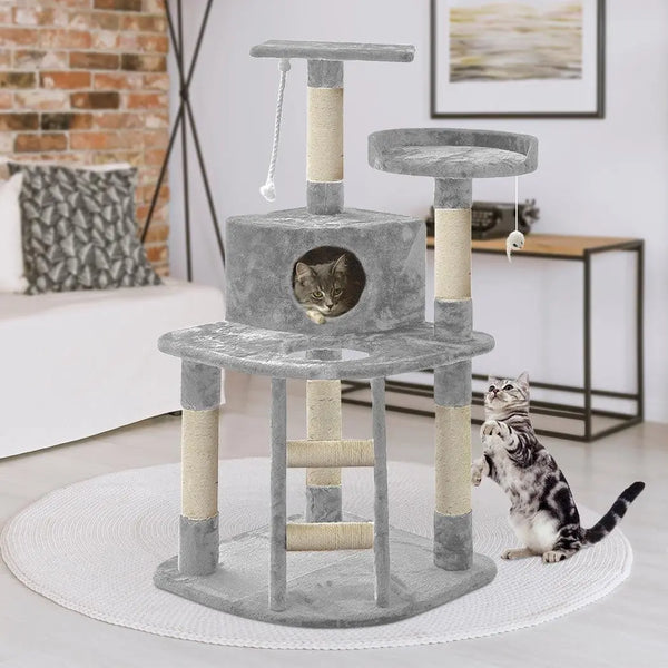 PaWz 1.2M Cat Scratching Post Tree Gym House Condo Furniture Scratcher Tower Deals499