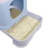 PaWz Cat Litter Box Fully Enclosed Kitty Toilet Trapping Odor Control Basin Blue Deals499