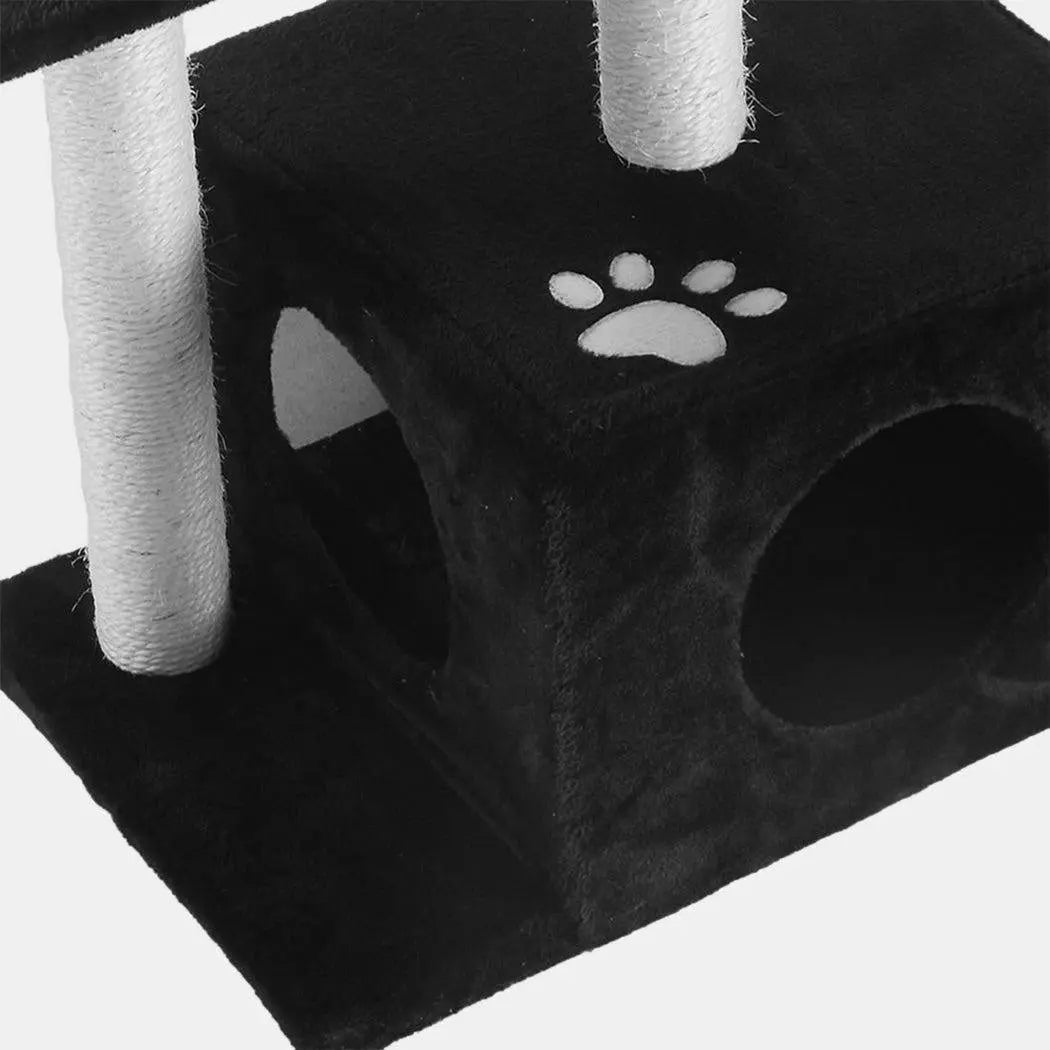 PaWz Cat Scratching Post Tree 0.6M Gym Home Condo Furniture Scratcher Pole Black Deals499