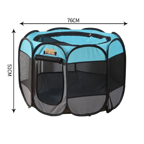 PaWz Dog Playpen Pet Play Pens Foldable Panel Tent Cage Portable Puppy Crate 30" Deals499