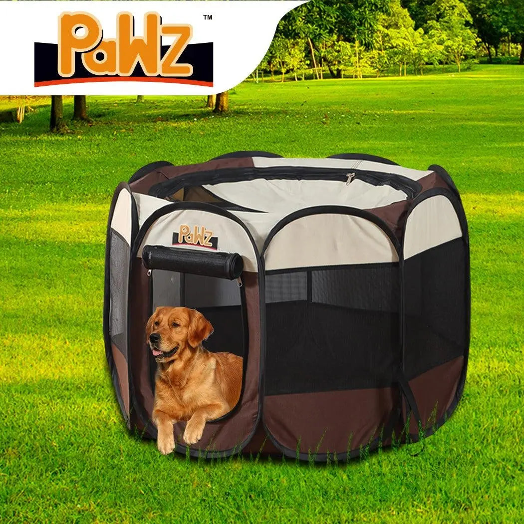 PaWz Dog Playpen Pet Play Pens Foldable Panel Tent Cage Portable Puppy Crate 42