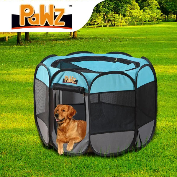 PaWz Dog Playpen Pet Play Pens Foldable Panel Tent Cage Portable Puppy Crate 42" Deals499