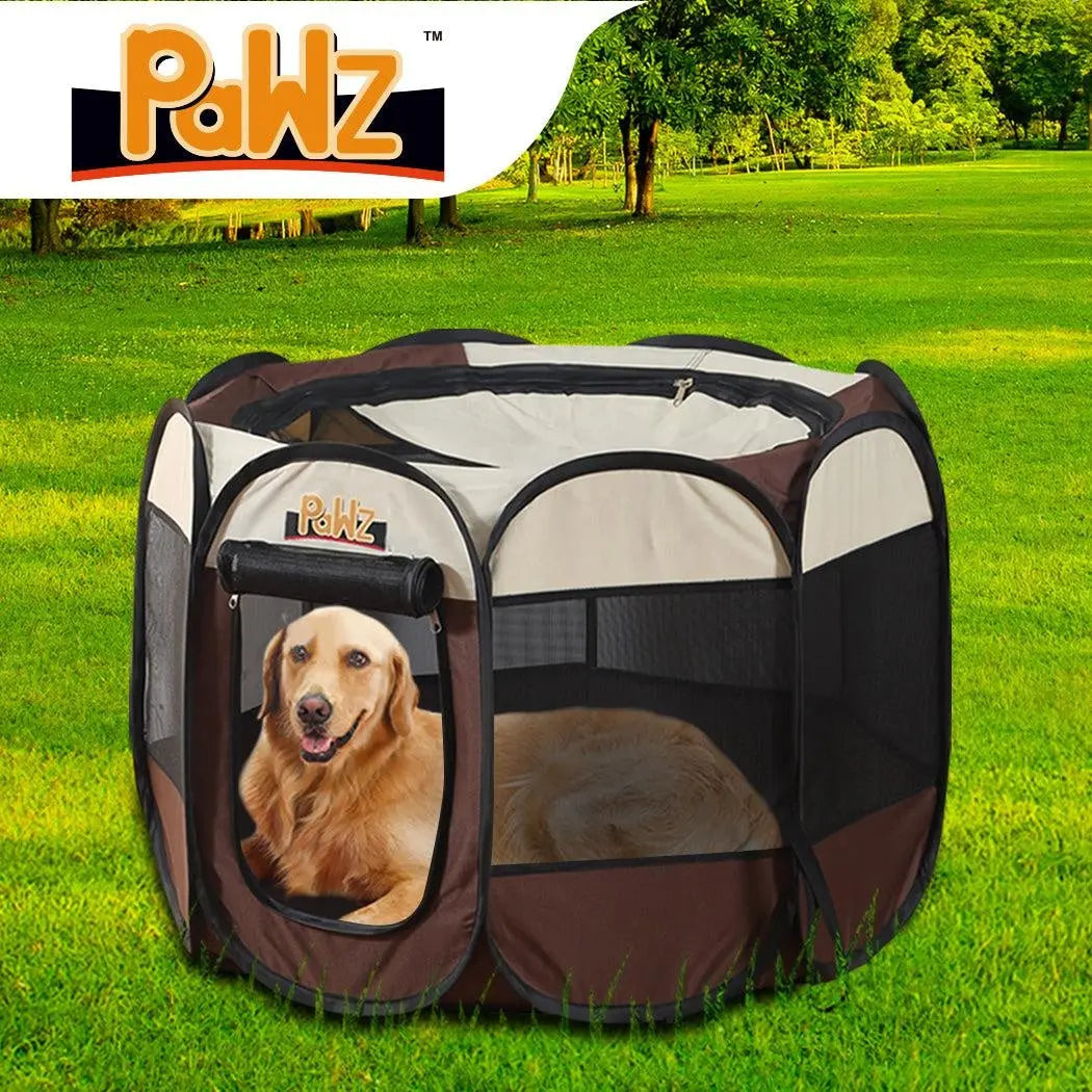 PaWz Dog Playpen Pet Play Pens Foldable Panel Tent Cage Portable Puppy Crate 62