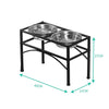 PaWz Dual Elevated Raised Pet Dog Feeder Bowl Stainless Steel Food Water Stand Deals499