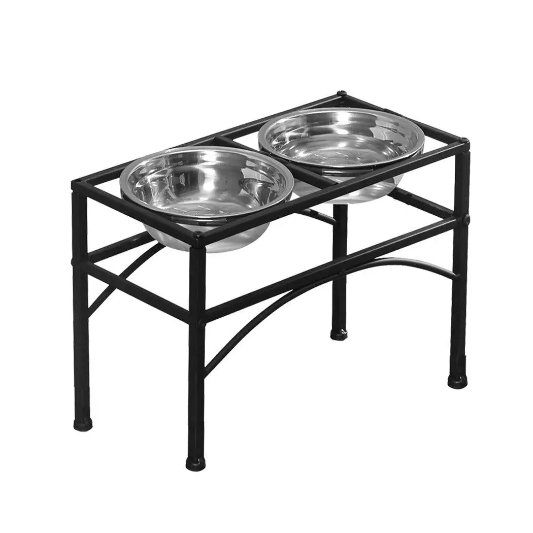 PaWz Dual Elevated Raised Pet Dog Puppy Feeder Bowl Stainless Steel Food Water Stand Deals499