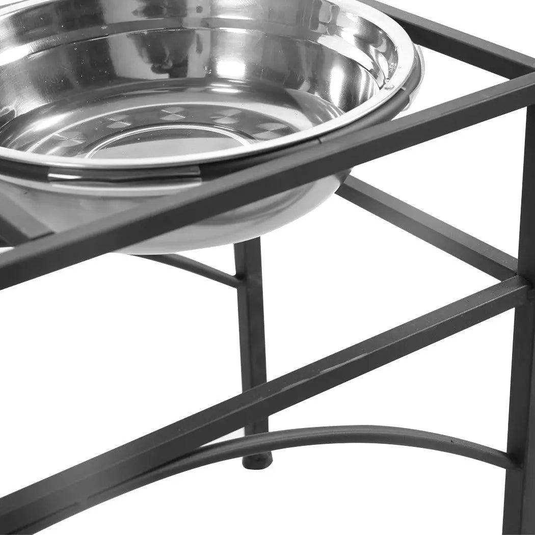 PaWz Dual Elevated Raised Pet Dog Puppy Feeder Bowl Stainless Steel Food Water Stand Deals499