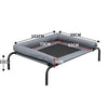 PaWz Heavy Duty Pet Bed Bolster Trampoline Dog Puppy Cat Hammock Mesh L Grey Deals499