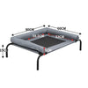 PaWz Heavy Duty Pet Bed Bolster Trampoline Dog Puppy Cat Hammock Mesh M Grey Deals499