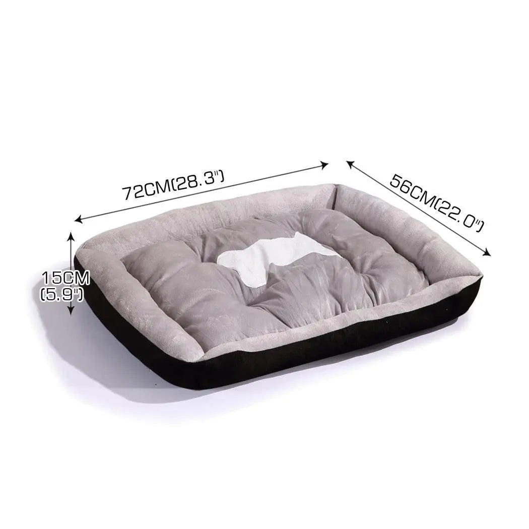 PaWz Pet Bed Dog Beds Bedding Mattress Mat Cushion Soft Pad Pads Mats M Black Deals499