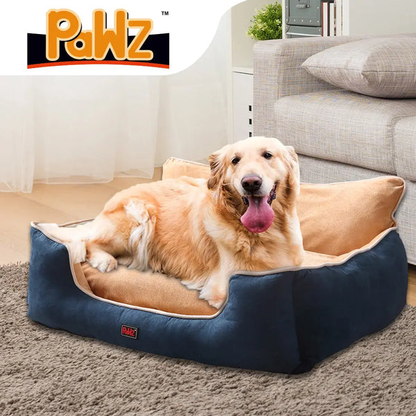 PaWz Pet Bed Dog Puppy Beds Cushion Pad Pads Soft Plush Cat Pillow Mat Blue 3XL Deals499