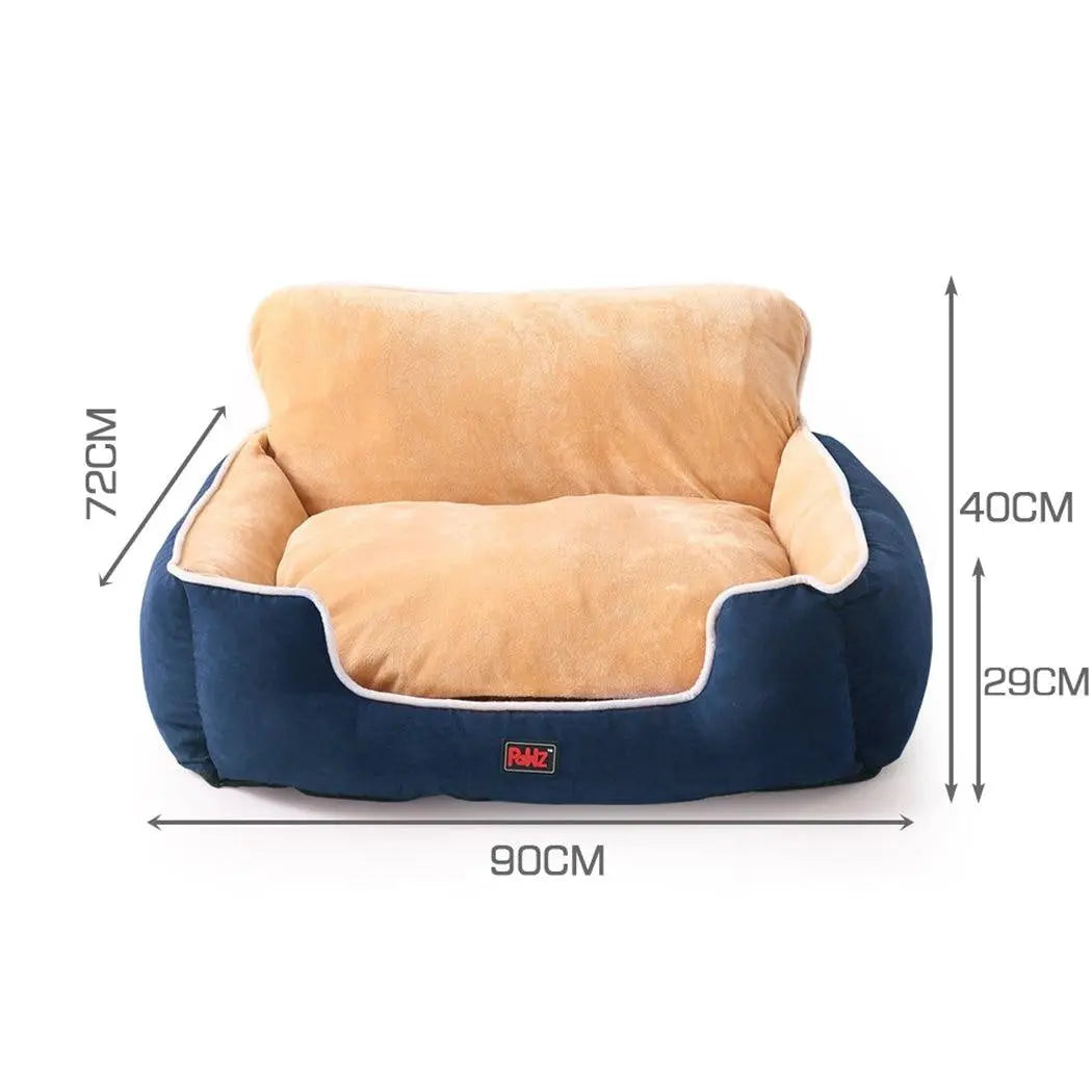 PaWz Pet Bed Dog Puppy Beds Cushion Pad Pads Soft Plush Cat Pillow Mat Blue XL Deals499