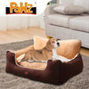 PaWz Pet Bed Dog Puppy Beds Cushion Pad Pads Soft Plush Cat Pillow Mat Brown M Deals499
