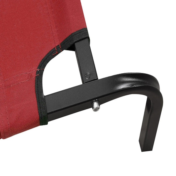 PaWz Pet Bed Heavy Duty Frame Hammock Bolster Trampoline Dog Puppy Mesh M Red Deals499