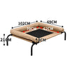 PaWz Pet Bed Heavy Duty Frame Hammock Bolster Trampoline Dog Puppy Mesh S Tan Deals499