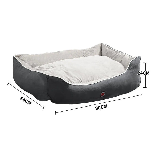 PaWz Pet Bed Mattress Dog Cat Pad Mat Puppy Cushion Soft Warm Washable L Grey Deals499