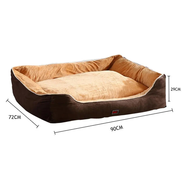 PaWz Pet Bed Mattress Dog Cat Pad Mat Puppy Cushion Soft Warm Washable XL Brown Deals499