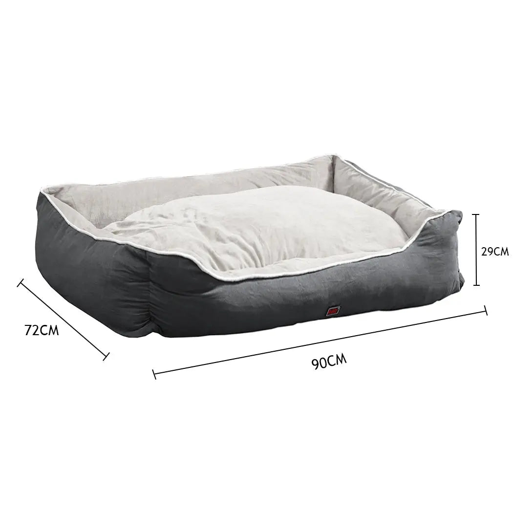 PaWz Pet Bed Mattress Dog Cat Pad Mat Puppy Cushion Soft Warm Washable XL Grey Deals499