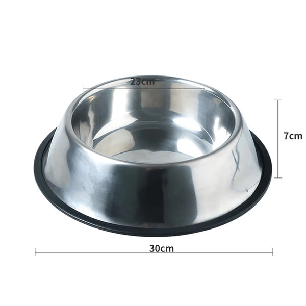 PaWz Pet Bowl Stainless Steel Non Tip Slip Dog Cat Puppy Water Food Feeder Dish Deals499