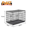 PaWz Pet Dog Cage Crate Kennel Portable Collapsible Puppy Metal Playpen 42" Deals499