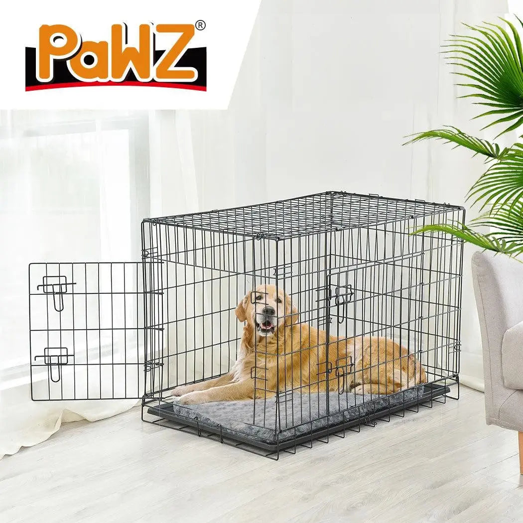 PaWz Pet Dog Cage Crate Kennel Portable Collapsible Puppy Metal Playpen 42