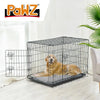 PaWz Pet Dog Cage Crate Kennel Portable Collapsible Puppy Metal Playpen 42" Deals499