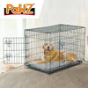 PaWz Pet Dog Cage Crate Kennel Portable Collapsible Puppy Metal Playpen 42" Deals499