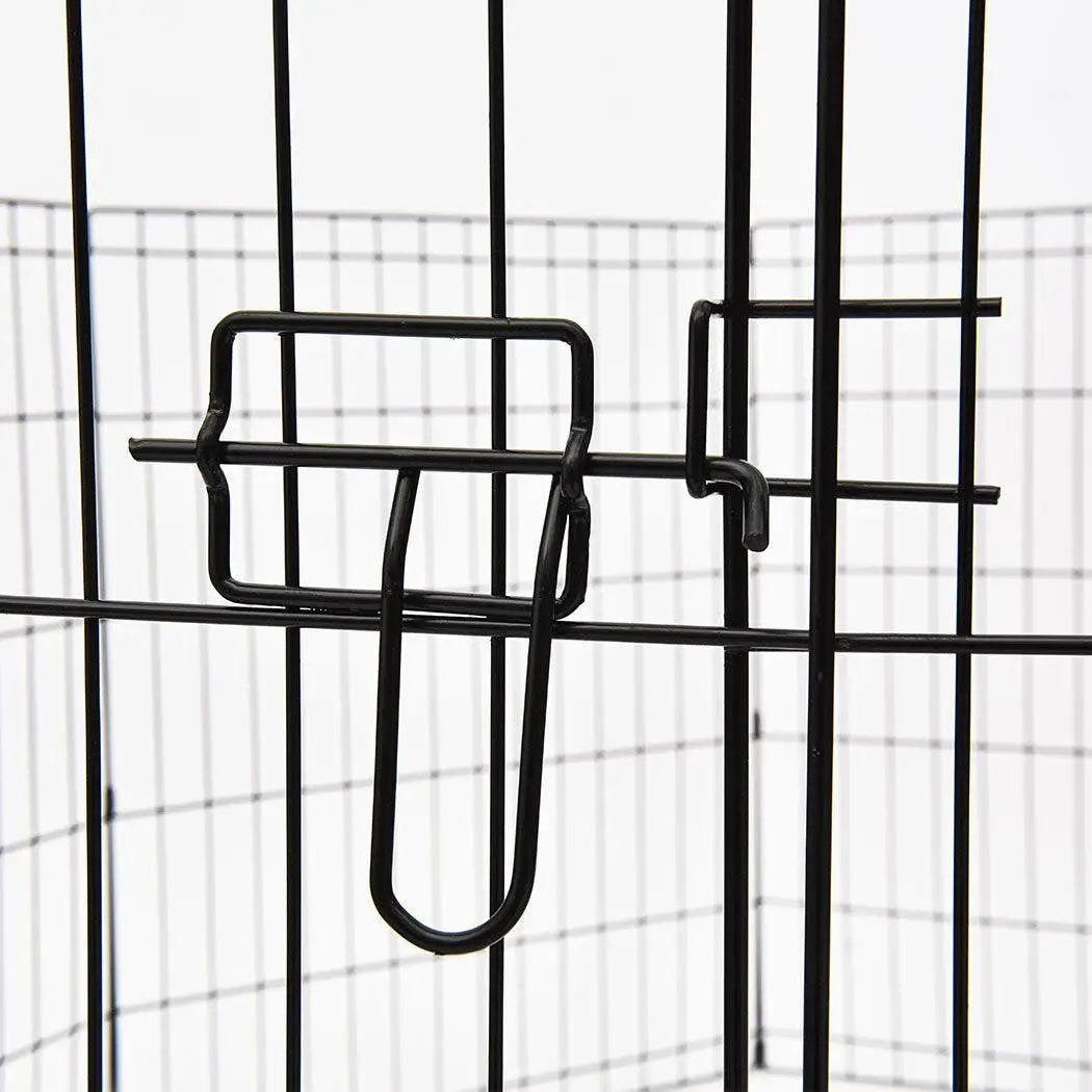 PaWz Pet Dog Cage Crate Metal Carrier Portable Kennel With Bed 30