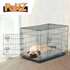 PaWz Pet Dog Cage Crate Metal Carrier Portable Kennel With Bed 30" Deals499