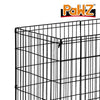 PaWz Pet Dog Playpen Puppy Exercise 8 Panel Fence Black Extension No Door 42" Deals499