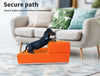 PaWz Pet Stairs Steps Ramp Portable Foldable Climbing Staircase Soft Dog Orange Deals499