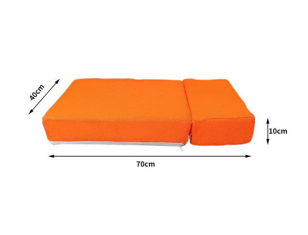 PaWz Pet Stairs Steps Ramp Portable Foldable Climbing Staircase Soft Dog Orange Deals499