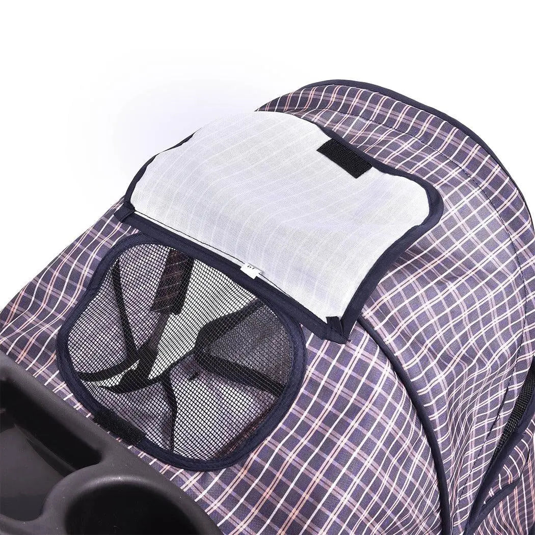PaWz Pet Stroller 4 Wheels Dog Cat Cage Puppy Pushchair Travel Walk Carrier Pram Deals499