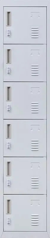 Padlock-operated Lock 6-Door Locker for Office Gym Shed School Home Storage Grey Deals499