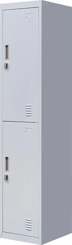 Padlock-operated lock 2-Door Vertical Locker for Office Gym Shed School Home Storage Grey Deals499