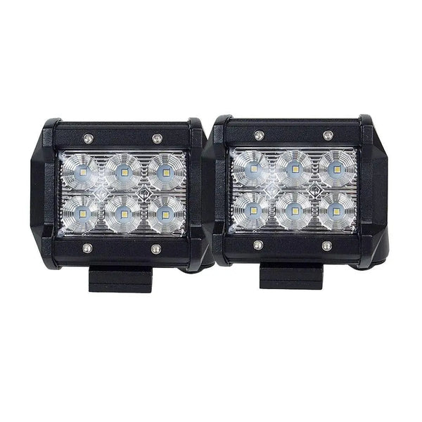 Pair 4inch CREE LED Work Light Bar Flood Beam Offroad Driving Lamp Reverse Fog Deals499