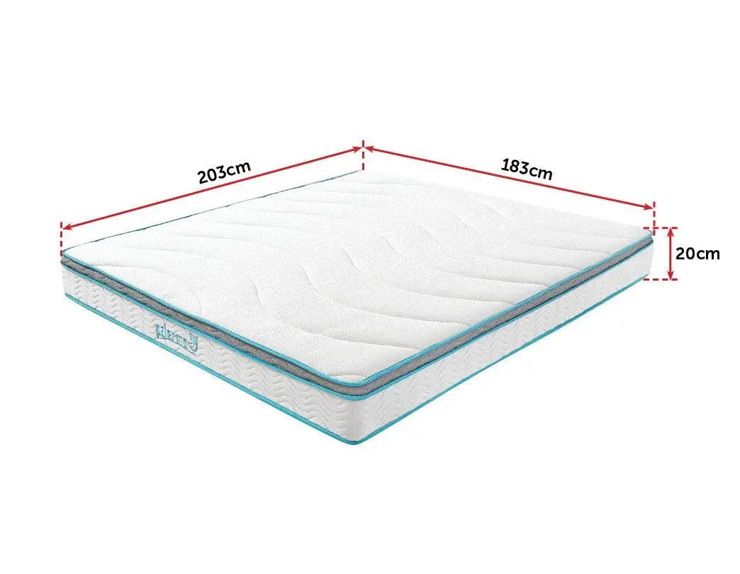 Palermo King 20cm Memory Foam and Innerspring Hybrid Mattress Deals499