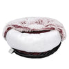 Pet Bed Cat Dog Donut Nest Calming Mat Soft Plush Kennel Pink L Deals499
