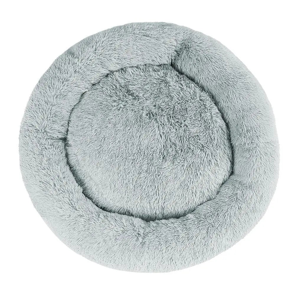 Pet Bed Dog Cat Calming Bed Extra Large 110cm Light Grey Sleeping Comfy Washable Deals499