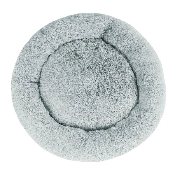 Pet Bed Dog Cat Calming Bed Extra Large 110cm Light Grey Sleeping Comfy Washable Deals499