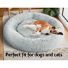 Pet Bed Dog Cat Calming Bed Extra Large 110cm Light Grey Sleeping Comfy Washable Deals499