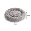 Pet Bed Dog Cat Nest Calming Donut Mat Soft Plush Kennel Cave Deep Sleeping M Deals499