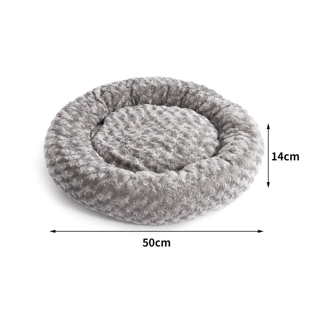 Pet Bed Dog Cat Nest Calming Donut Mat Soft Plush Kennel Cave Deep Sleeping S Deals499